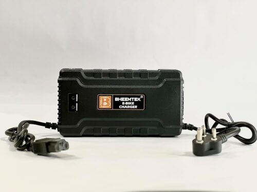 BHEEMTEK 60volts 8amp Charger Suitable for 60 v Battery Pack Scooters with T Connector (3-pin) Connector 71.4V Cut Off