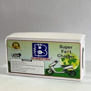 Bheemtek 60V 4A Lead Acid Battery Fast Charger | 5-Series 24Ah–36Ah with T 3-Pin Connector